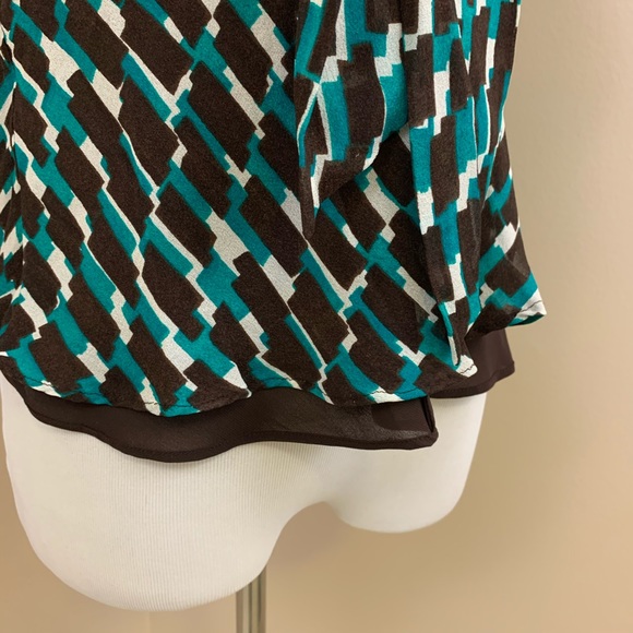 Banana Republic chiffon tie neck tank XS - Picture 3 of 8